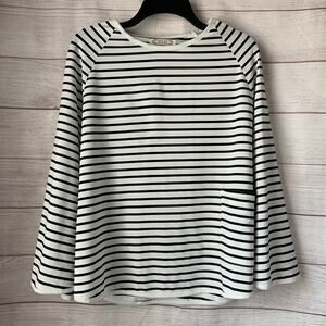 Kefee Kol White with Black Stripes Nursing Cover Breastfeeding Pocket One Size